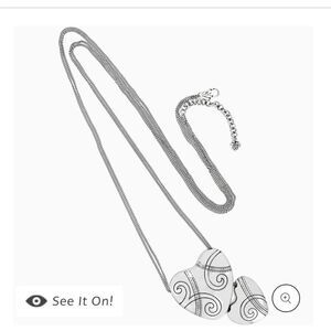 Brighton Atlantis Long Heart Necklace NWT